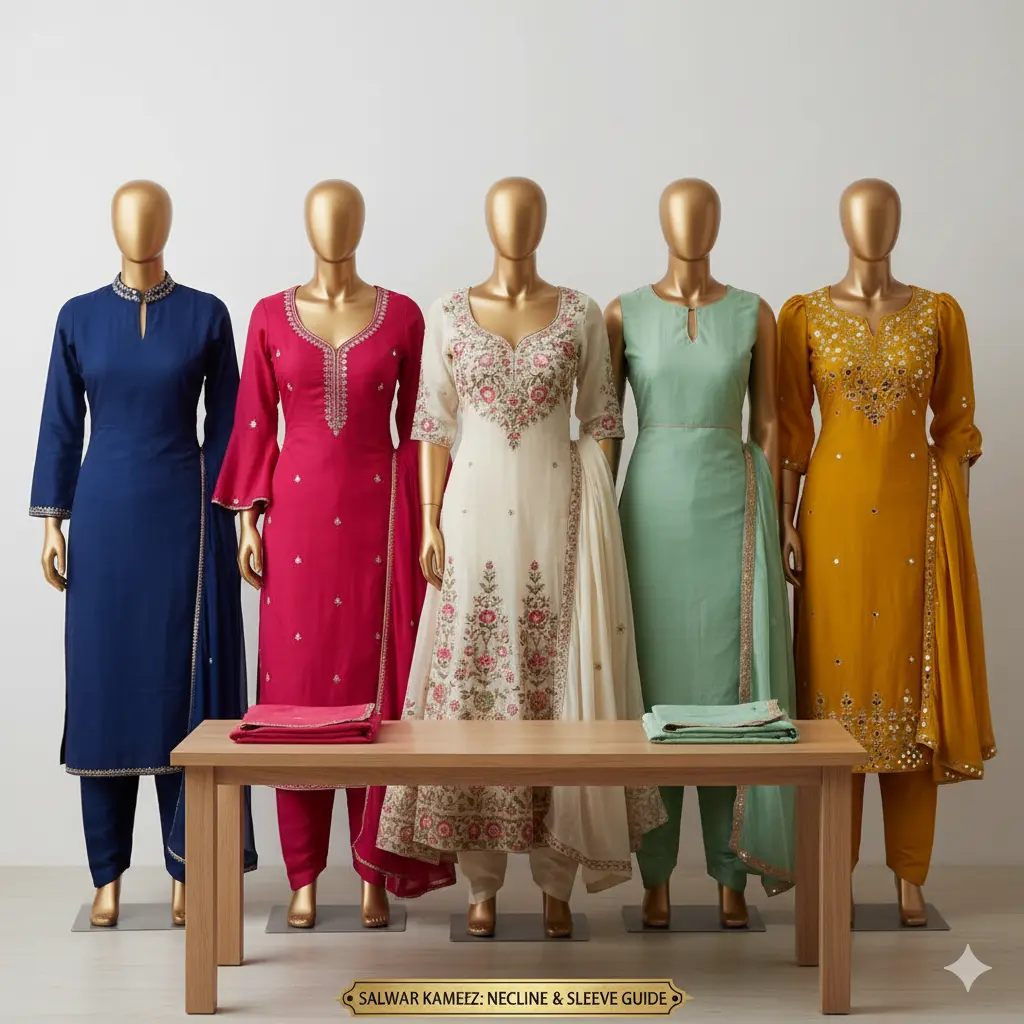 salwar-kameez with different neckline