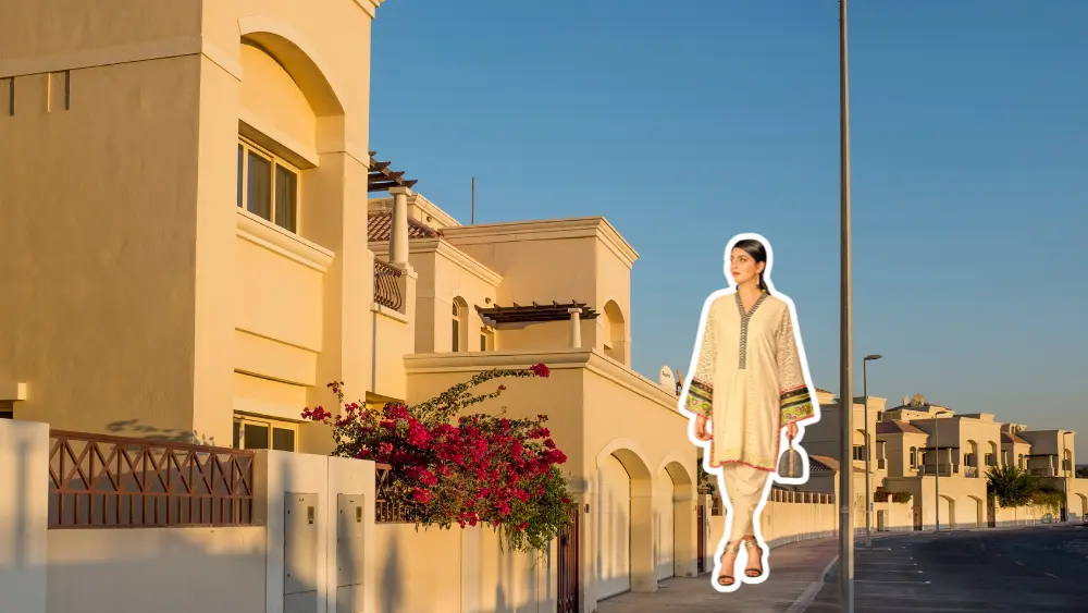 woman in a palazzo-kurta set
