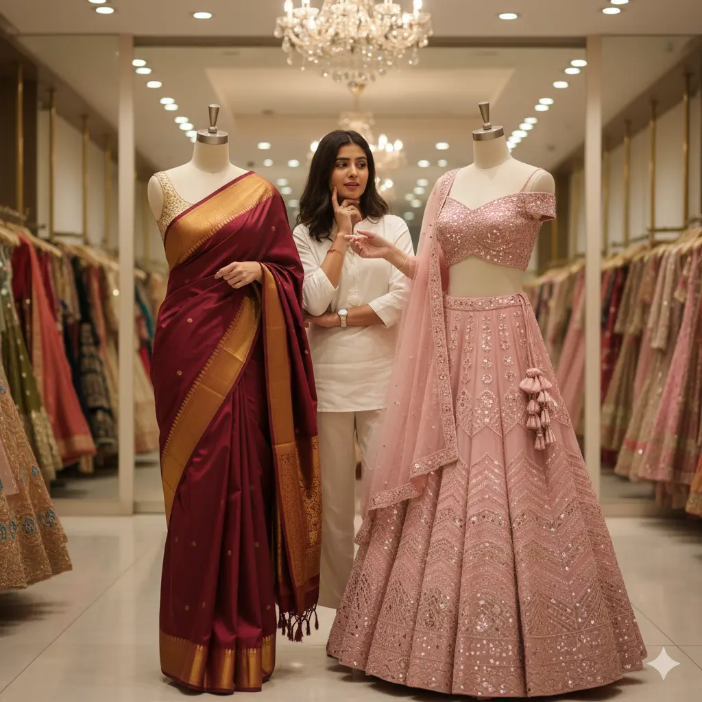 lehenga vs saree