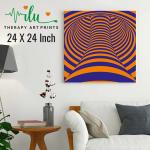 Anukrati Graphics Stress-Reducing Wall Art – Optical Illusion Design