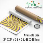 Anukrati Graphics Hypnotic Illusion Art – Inner Peace on Your Wall