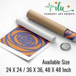 Anukrati Graphics Visual Zen Poster – Anti-Stress Illusion Art Print