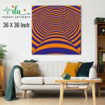 Anukrati Graphics Stress-Reducing Wall Art – Optical Illusion Design