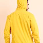 BERRYBLUES Premium Men's Fleece Full Sleeve Hoody Sweat Shirt - Lemon