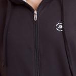 BERRYBLUES Premium Men's Fleece Full Sleeve Hoody Sweat Shirt - Black