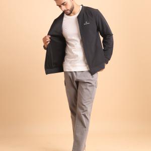 BERRYBLUES Premium Men's Comfort Bomber Jacket - Black