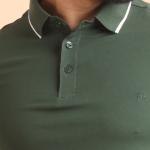 BERRYBLUES Mens Premium Mercerised Pique Polo Neck Half Sleeve T-shirt