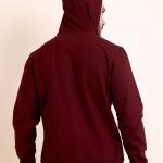 BERRYBLUES Premium Men's Fleece Full Sleeve Hoody Sweat Shirt - Maroon