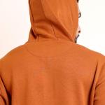 BERRYBLUES Premium Men's Fleece Full Sleeve Hoody Sweat Shirt - Rust