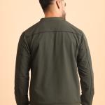 BERRYBLUES Premium Men's Comfort Bomber Jacket - Olive
