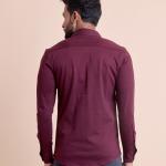 BERRYBLUES Basic Men's Solid Full Sleeve Knitted Shirt