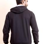 BERRYBLUES Premium Men's Fleece Full Sleeve Hoody Sweat Shirt - Black