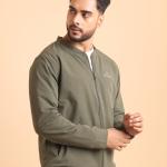 BERRYBLUES Premium Men's Comfort Bomber Jacket - Dark Pista