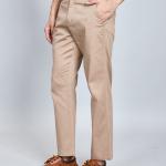 BERRYBLUE Premium Cotton Chinos Trousers For Men's - Beige