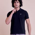 BERRYBLUES Premium Mens Polo Neck Half Sleeve Rib T-Shirt