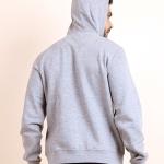 BERRYBLUES Premium Men's Fleece Full Sleeve Hoody Sweat Shirt - Grey