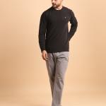 BERRYBLUES Premium Mens Round Neck Full Sleeve Rib T-Shirt