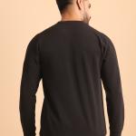 BERRYBLUES Premium Mens Round Neck Full Sleeve Rib T-Shirt