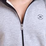 BERRYBLUES Premium Men's Fleece Full Sleeve Hoody Sweat Shirt - Grey