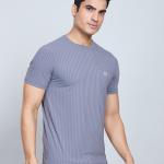 BERRYBLUES Mens Nylon Athleisure Round Neck T-Shirt