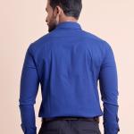 BERRYBLUES Basic Mens Solid Cotton Full Sleeve Formal & Casual Shirt
