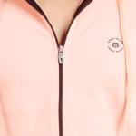 BERRYBLUES Premium Men's Fleece Full Sleeve Hoody Sweat Shirt - Peach
