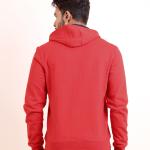 BERRYBLUES Premium Men's Fleece Full Sleeve Hoody Sweat Shirt - Red