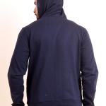BERRYBLUES Premium Men's Fleece Full Sleeve Hoody Sweat Shirt - Navy
