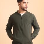 BERRYBLUES Premium Men's Comfort Bomber Jacket - Olive