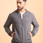 BERRYBLUES Premium Men's Comfort Bomber Jacket - Dark Grey