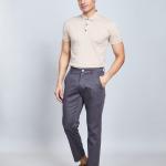 BERRYBLUE Premium Cotton Chinos Trousers For Men's - Grey