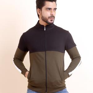 BERRYBLUES Premium Loopknit Cut and Sew Full Sleeve Round Neck Sweat Shirt