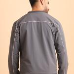 BERRYBLUES Premium Men's Comfort Bomber Jacket - Dark Grey