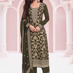 Viscose Jacquard Salwar Suit With Dupatta