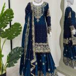 Chinon Salwar Suit With Dupatta