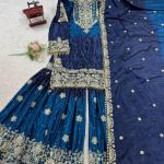 Chinon Salwar Suit With Dupatta
