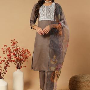 Bestbuy Slub Cotton Salwar Suit With Dupatta