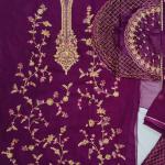 Georgette Semi Stitched Salwar Suit With Dupatta
