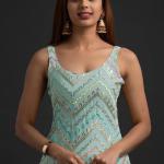Georgette Semi Stitched Salwar Suit With Dupatta