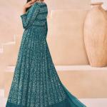 Georgette Semi Stitched Anarkali Suit With Dupatta