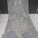 Georgette Silk Jari Embroidery Salwar Suit With Dupatta