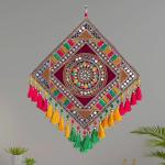 Premium Quality REPTUM DECOR Velvet Traditional Rangoli DESIGN WALL HANGING 1 Piece
