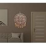 Premium Quality REPTUM DECOR Velvet Traditional Round Floral Design Diwali Decoration Wall Decor Handicraft Wall Hanging - 1 Piece, Multicolour
