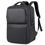 Waterproof Business Laptop Backpack with USB Charging Port | Oxford Fabric | Professional Travel & School Bag | Fits up to 15.6-inch Laptop (Black)