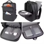 Waterproof Business Laptop Backpack with USB Charging Port | Oxford Fabric | Professional Travel & School Bag | Fits up to 15.6-inch Laptop (Black)