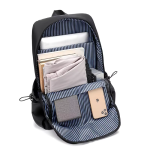Large Capacity Laptop Backpack | Unisex Anti-Theft Waterproof Bag for School, Travel & Everyday Use | Oxford Fabric (Black, 18L)