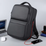 Waterproof Business Laptop Backpack with USB Charging Port | Oxford Fabric | Professional Travel & School Bag | Fits up to 15.6-inch Laptop (Black)
