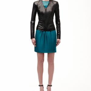 Noora Women's Black Leather Jacket, Custom-Made Leather Biker Jackets for Women, Stylish Slim Fit Jacket, Gift for her