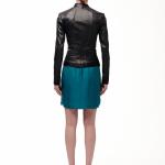 Noora Women's Black Leather Jacket, Custom-Made Leather Biker Jackets for Women, Stylish Slim Fit Jacket, Gift for her