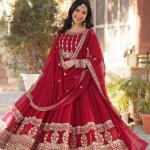 Designer Embroidery Sequins Gown With Heavy Dupatta